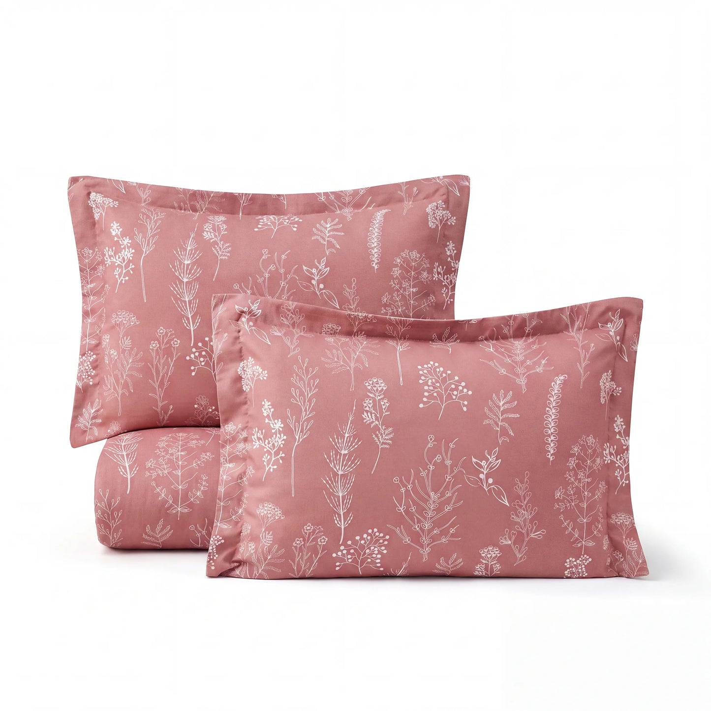 Reversible Floral Print Comforter Set