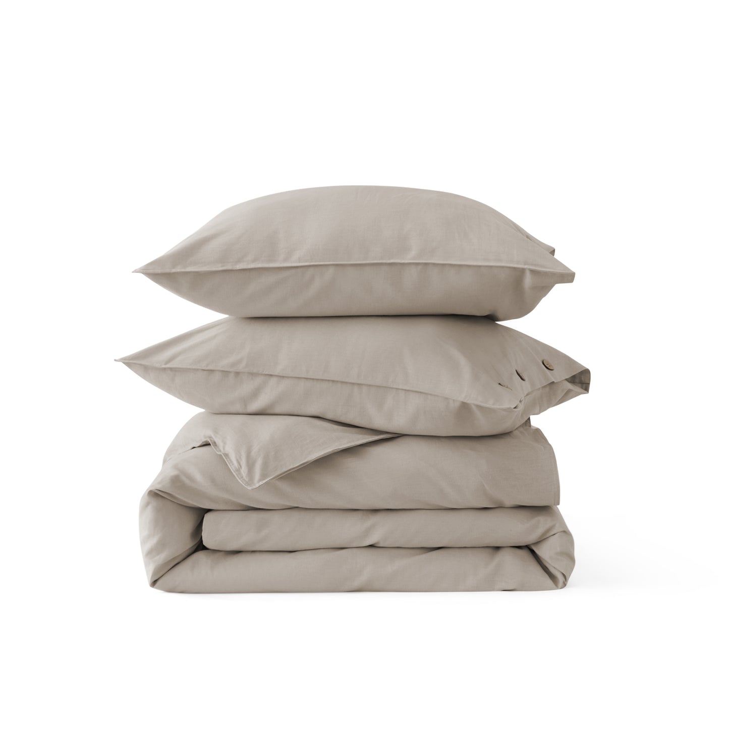 GentleSoft® Cotton Linen Hybrid Duvet Cover Set