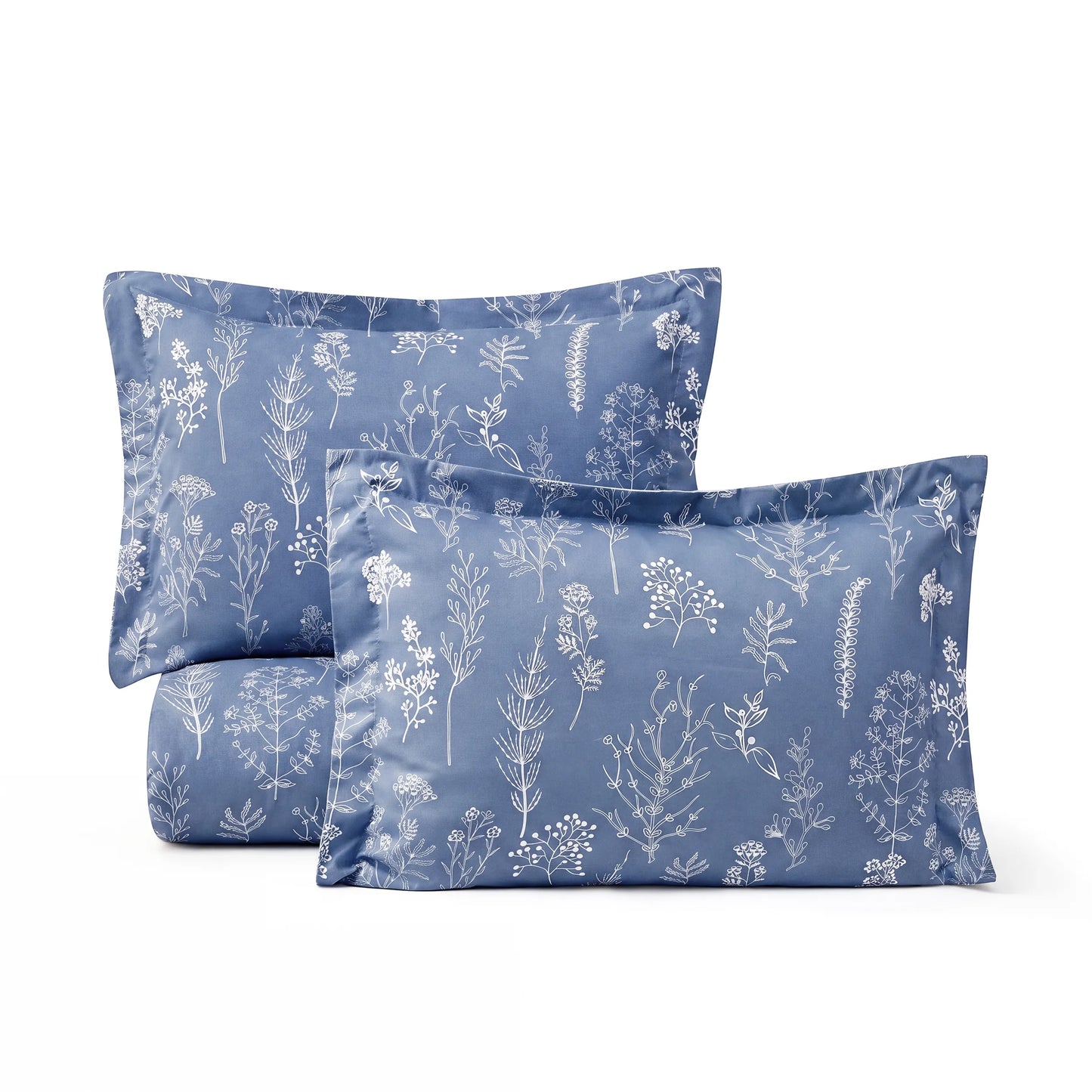 Reversible Floral Print Comforter Set