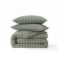PureWoven Washed Cotton Gingham Duvet Cover Set
