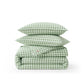 PureWoven Washed Cotton Gingham Duvet Cover Set
