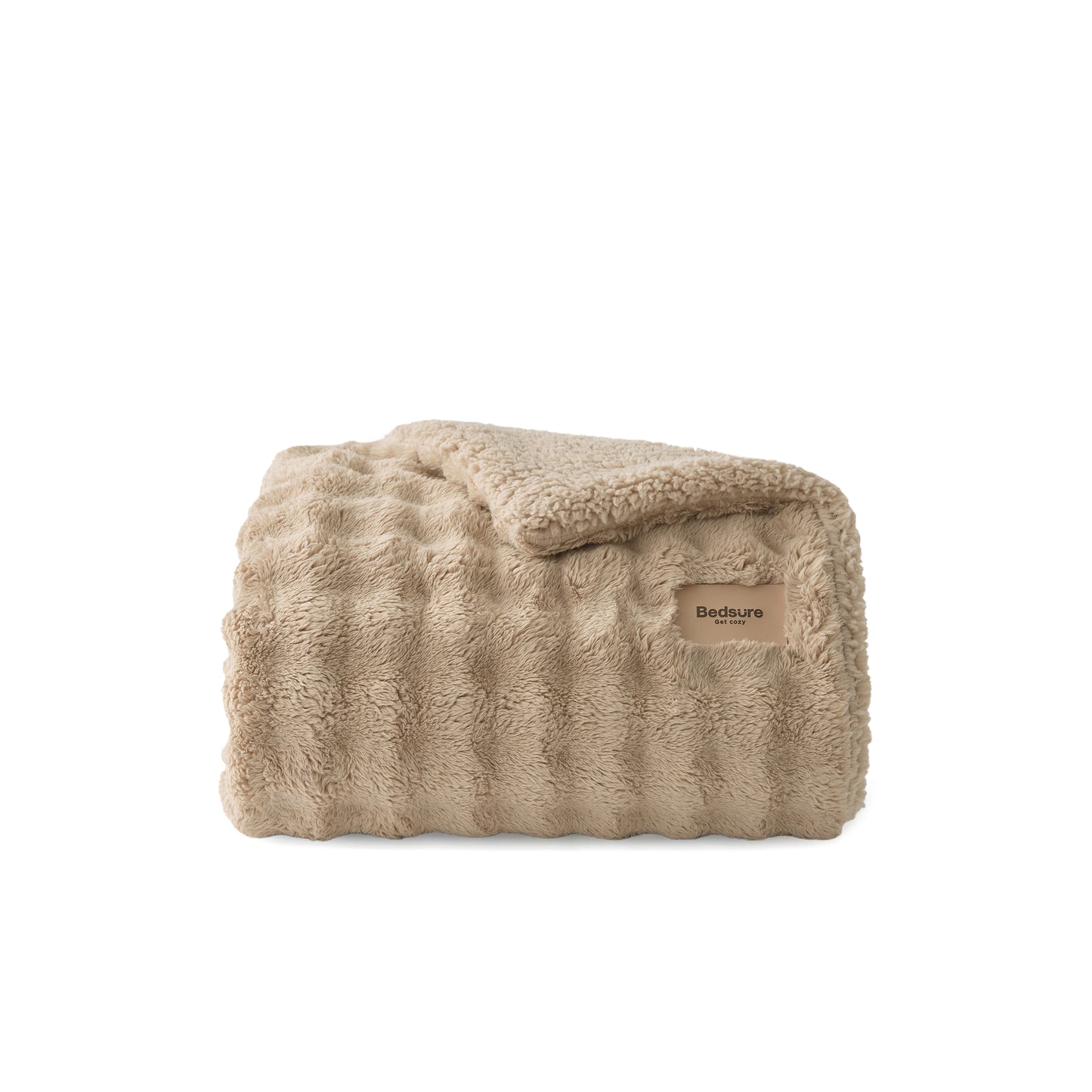 GentleSoft® Bubble Sherpa Fleece Blanket