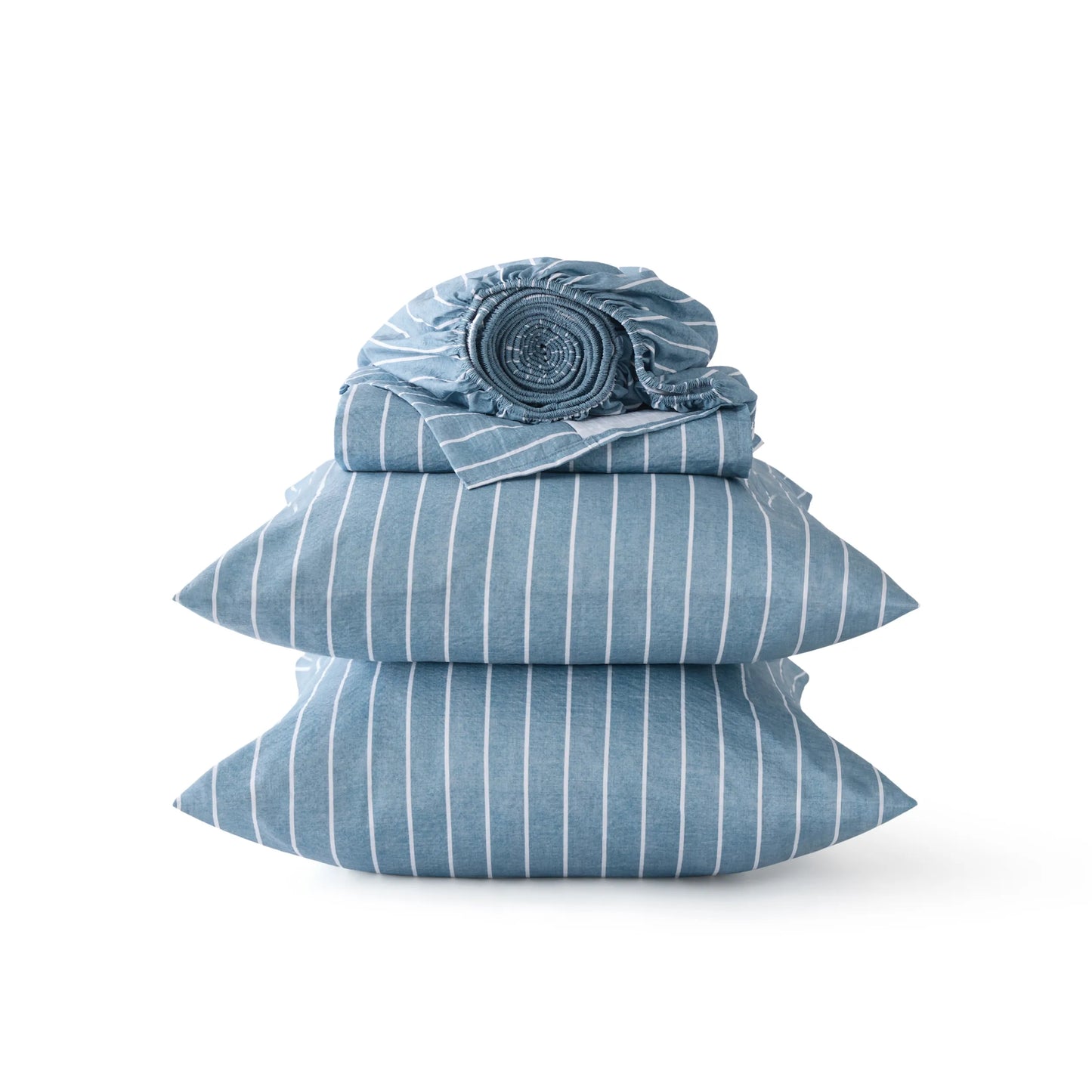 Cotton-Like Striped Sheet Sets