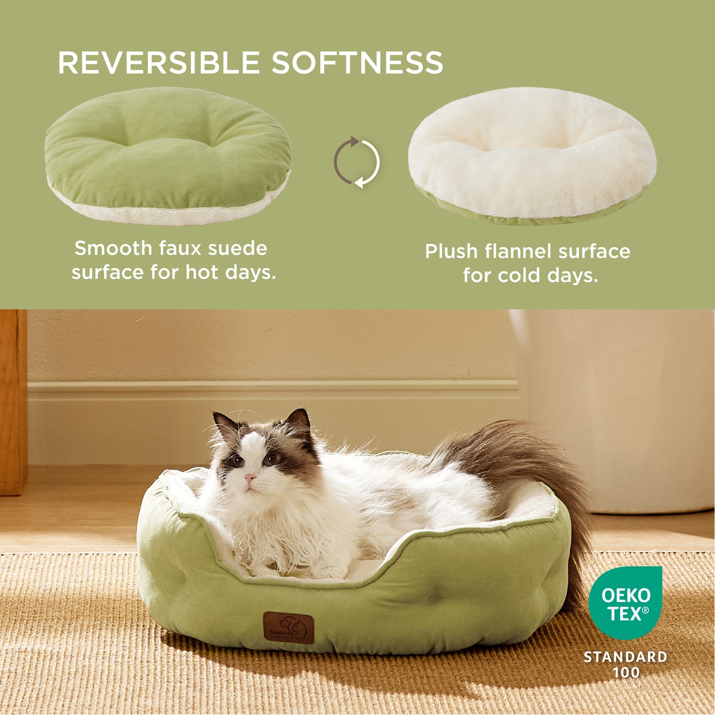 Solid Round Pet Bed