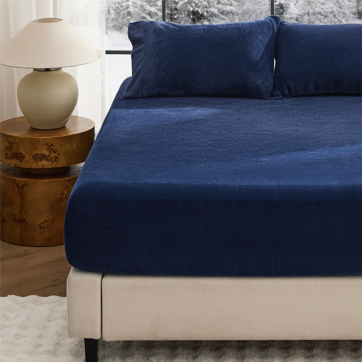 220 GSM Anti-Static Flannel Fitted Sheet