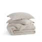 PureWoven™ Cotton Waffle Space-Dyed Duvet Cover Set