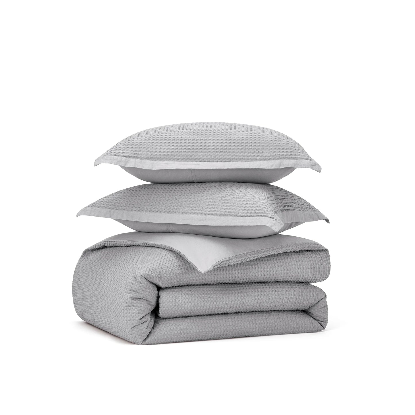 PureWoven™ Cotton Waffle Weave Duvet Cover Set