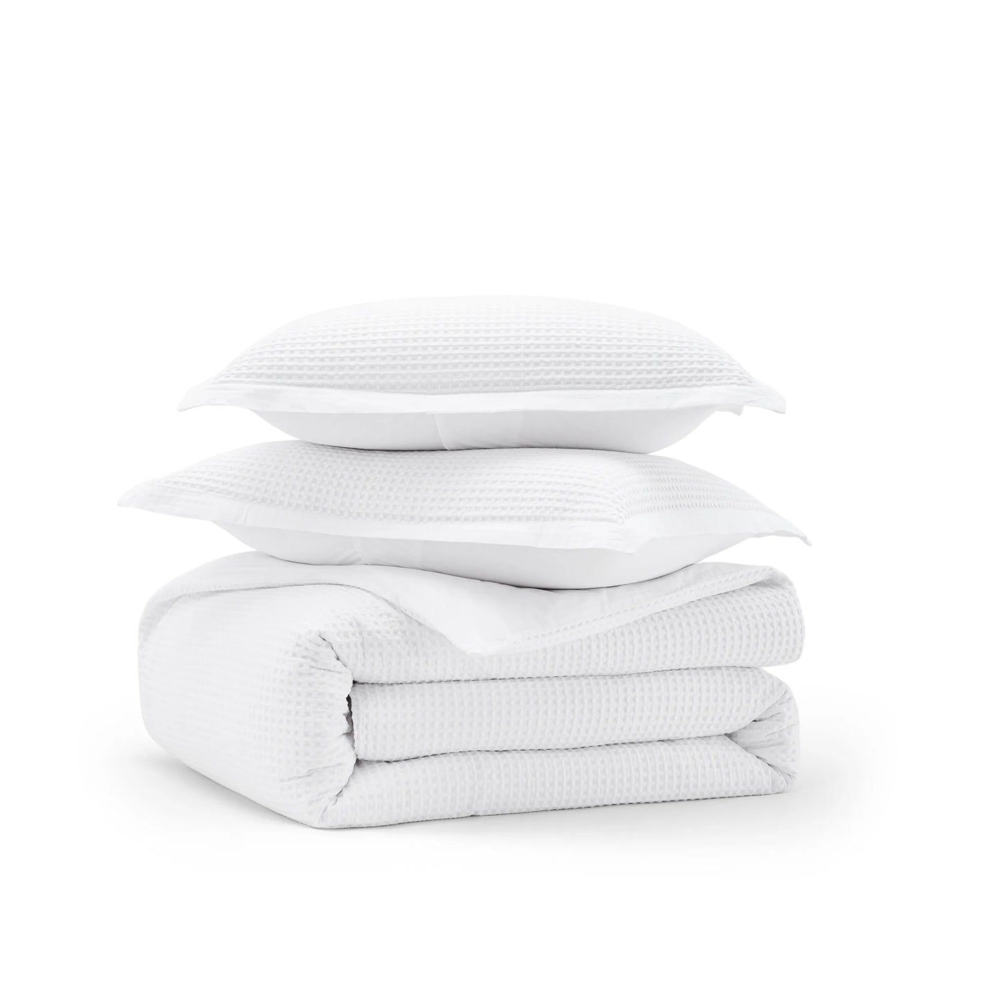 PureWoven™ Cotton Waffle Weave Duvet Cover Set