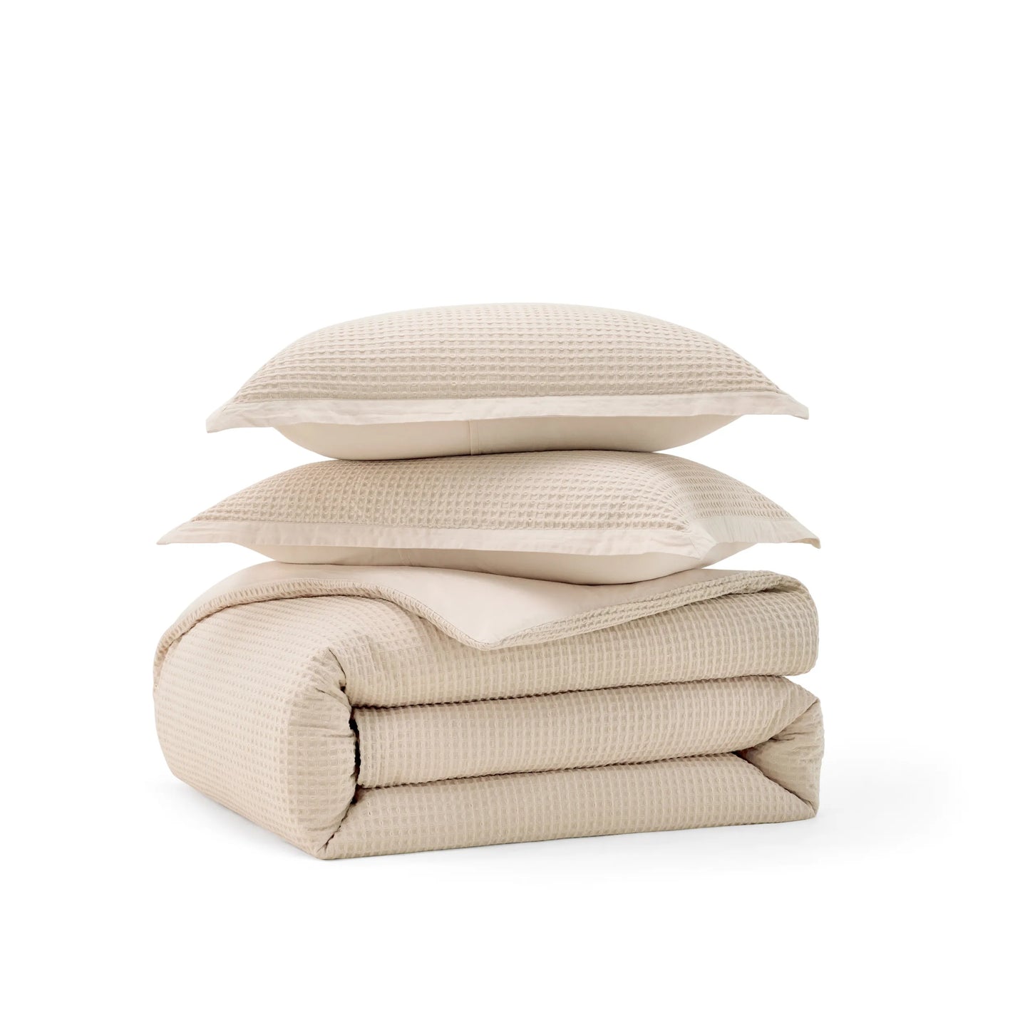 PureWoven™ Cotton Waffle Weave Duvet Cover Set