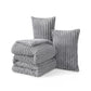 Striped Flannel Comforter Set