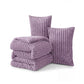 Striped Flannel Comforter Set