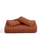 Striped Tufted Embroidery Duvet Cover Set