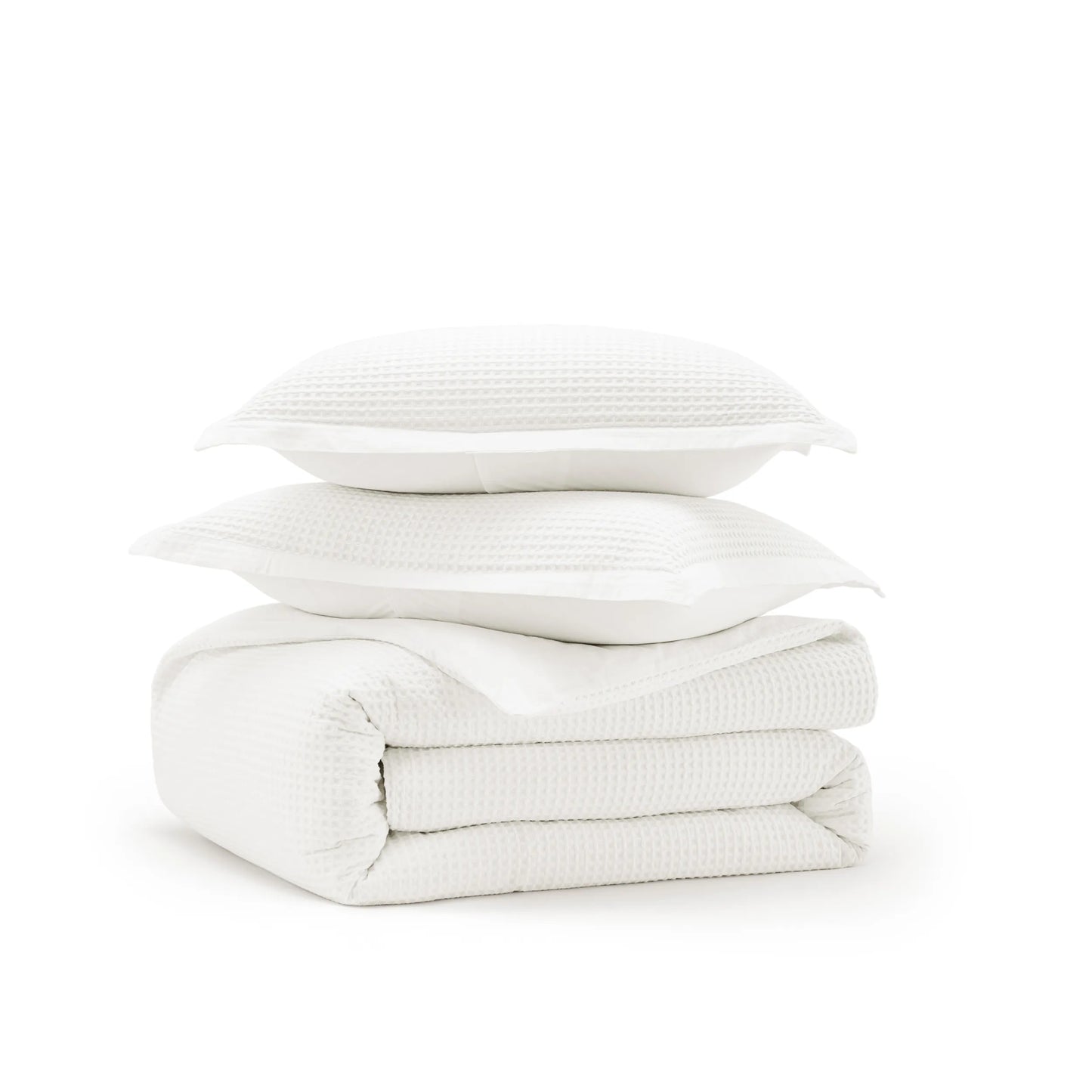 PureWoven™ Cotton Waffle Weave Duvet Cover Set