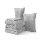 Striped Flannel Comforter Set