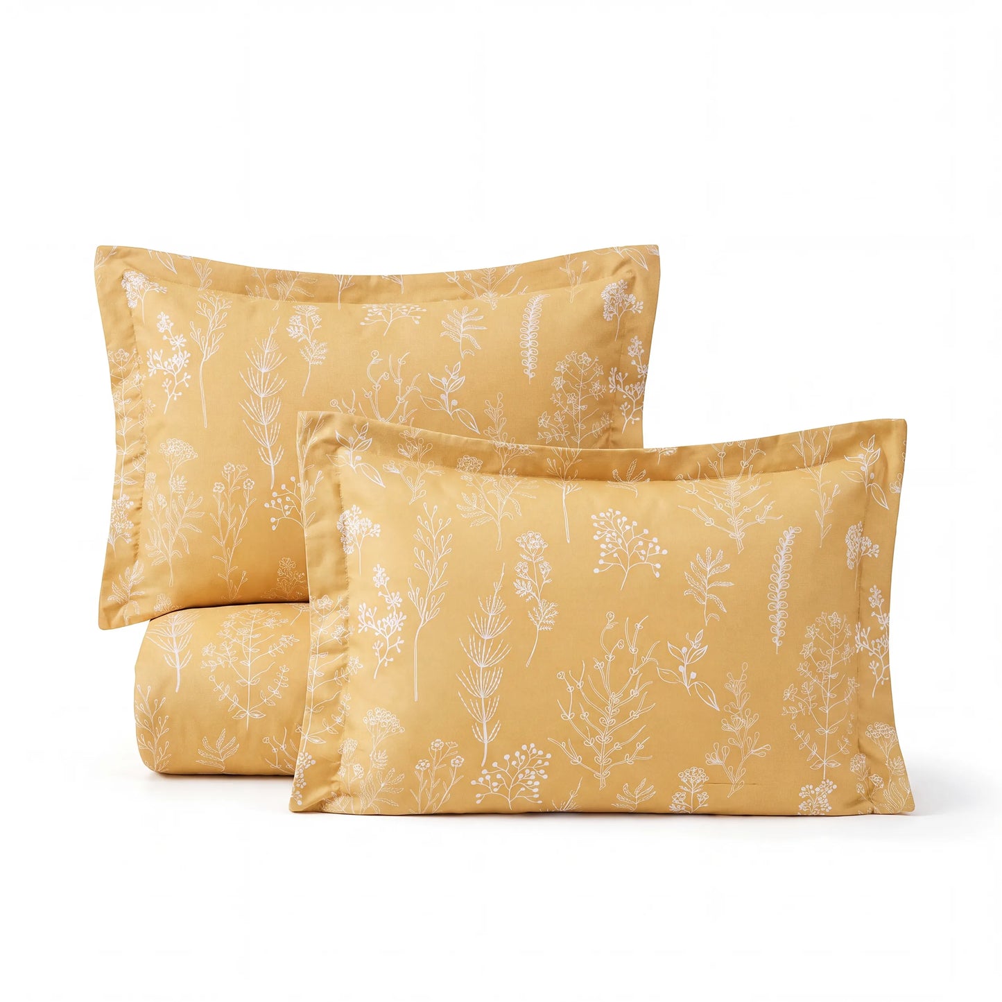 Reversible Floral Print Comforter Set