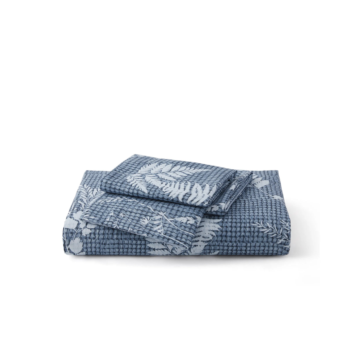 Reversible Graphic Duvet Cover Set Blue