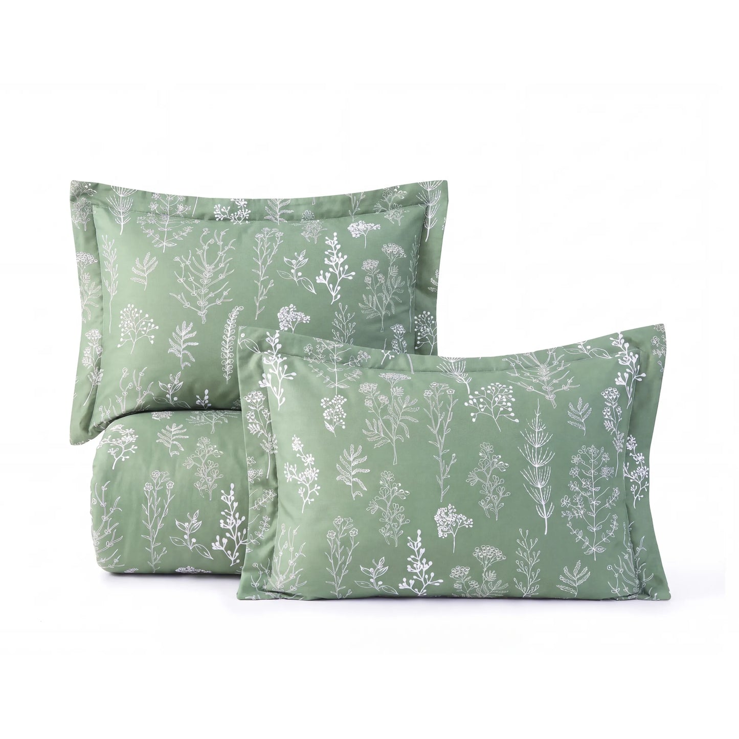 Reversible Floral Print Comforter Set