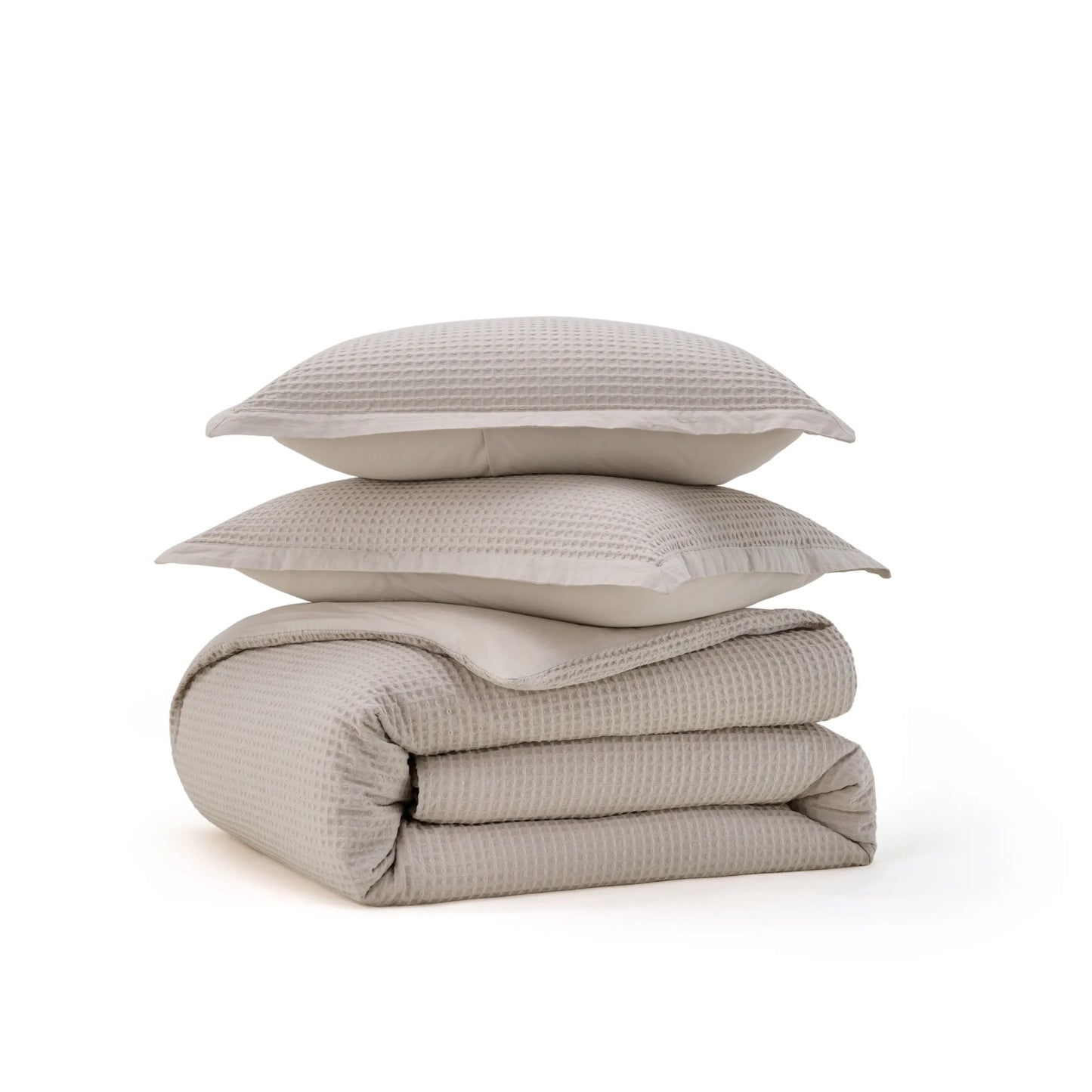 PureWoven™ Cotton Waffle Weave Duvet Cover Set