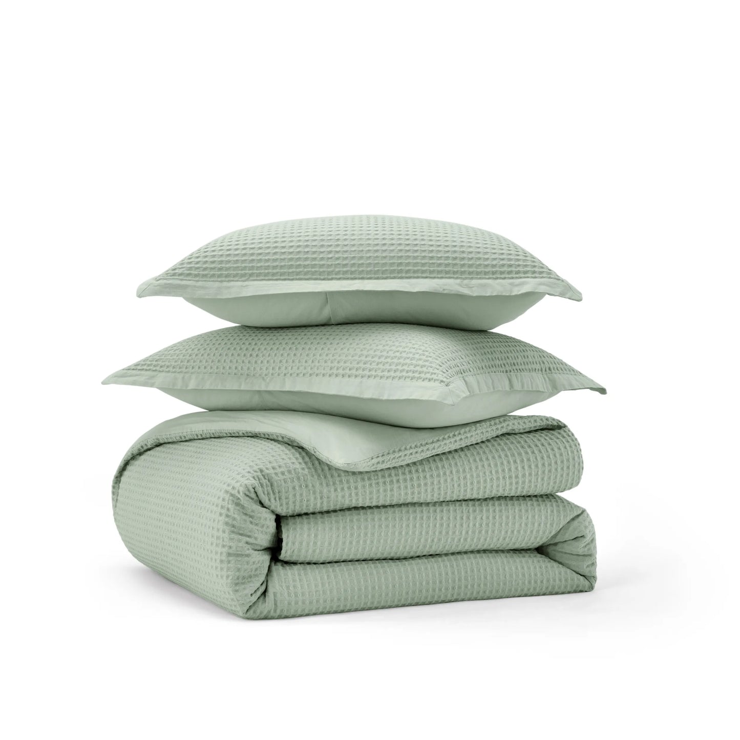 PureWoven™ Cotton Waffle Weave Duvet Cover Set