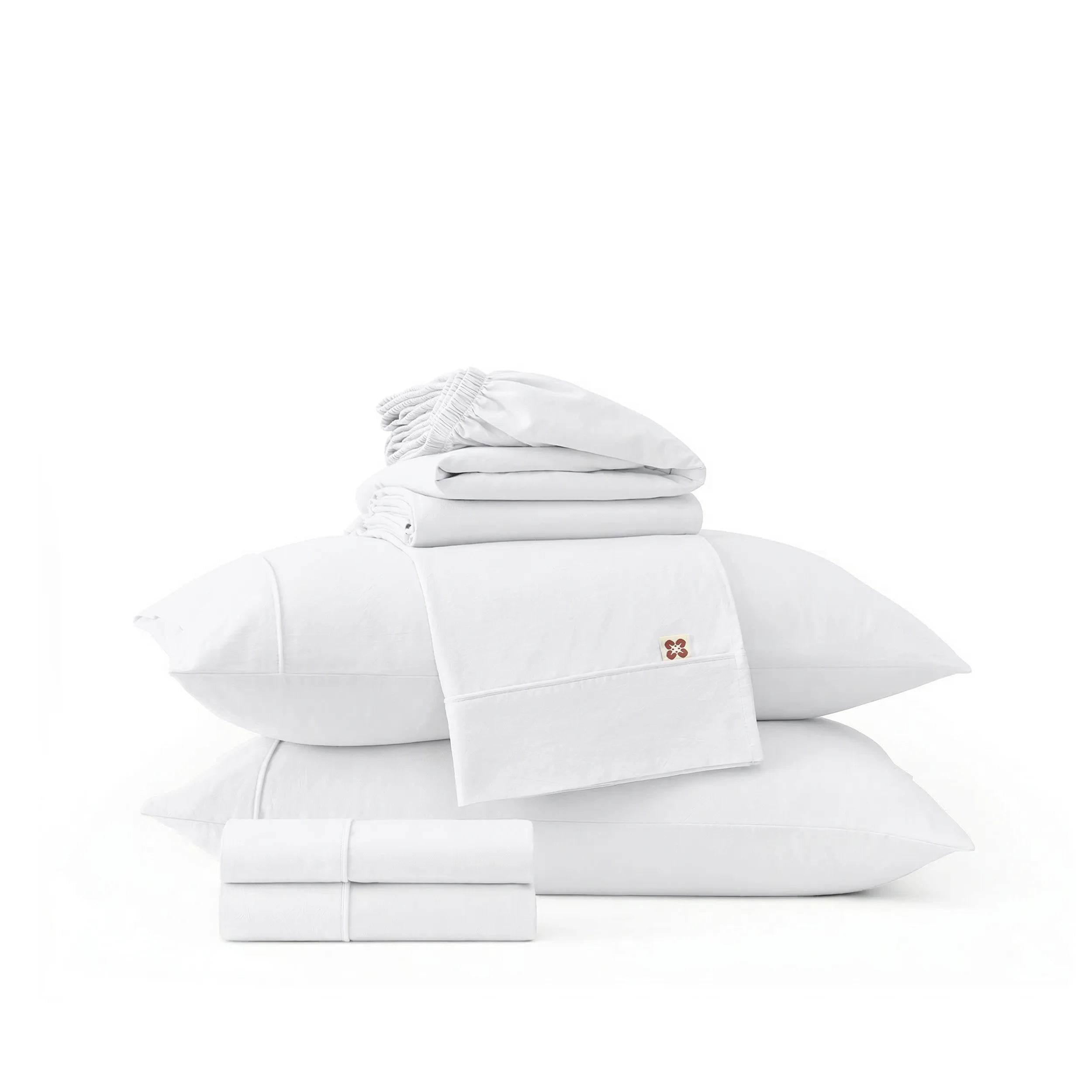PureWoven™ 6-Piece Washed Cotton Sheet Set