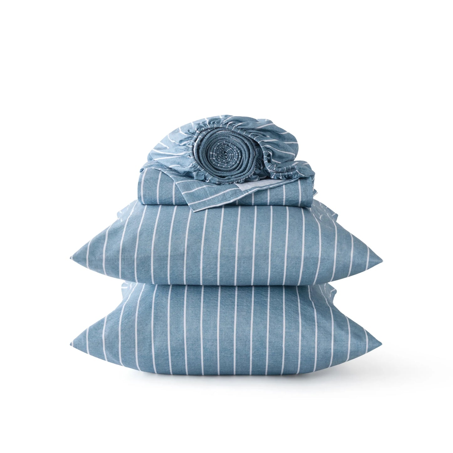 Cotton-Like Striped Sheet Sets