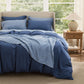 Blue Rayon Derived From Bamboo Waffle Bundle bedding