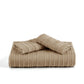 Striped Tufted Embroidery Duvet Cover Set