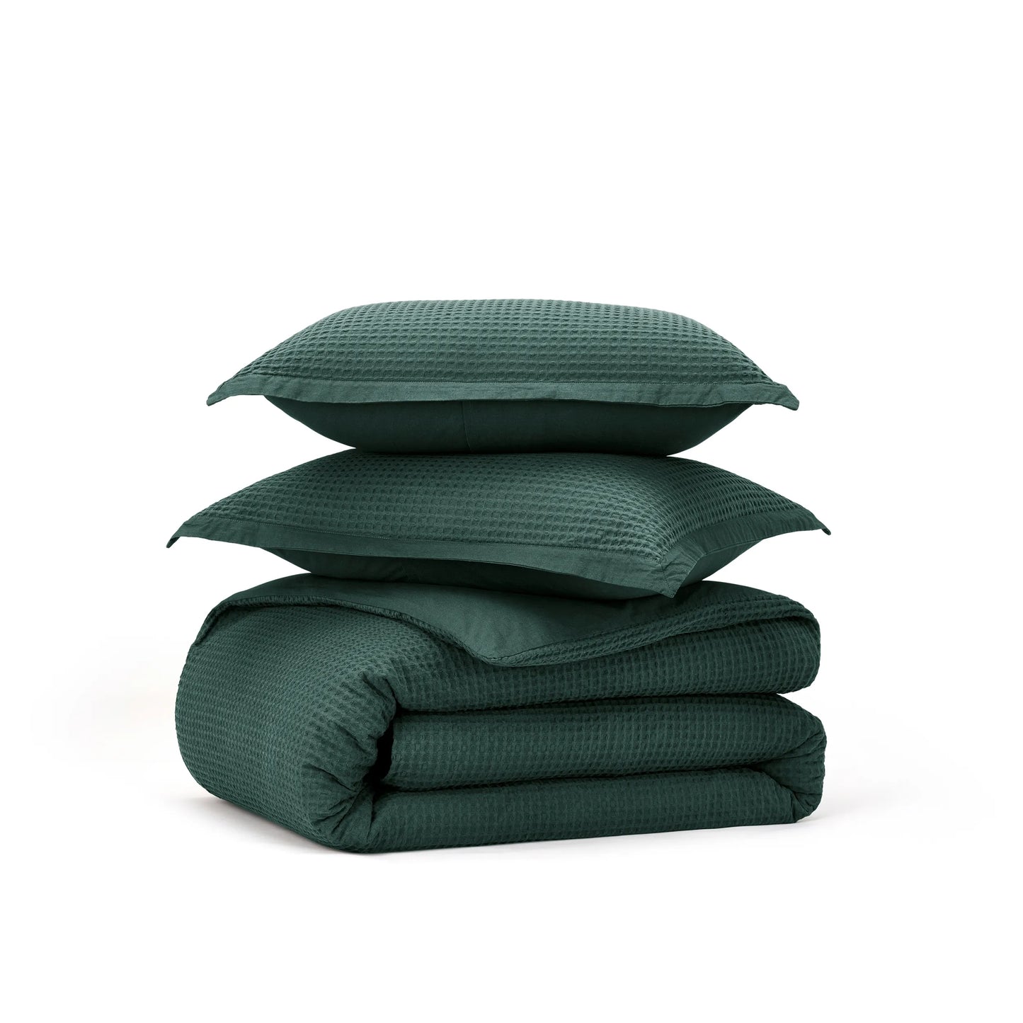 PureWoven™ Cotton Waffle Weave Duvet Cover Set