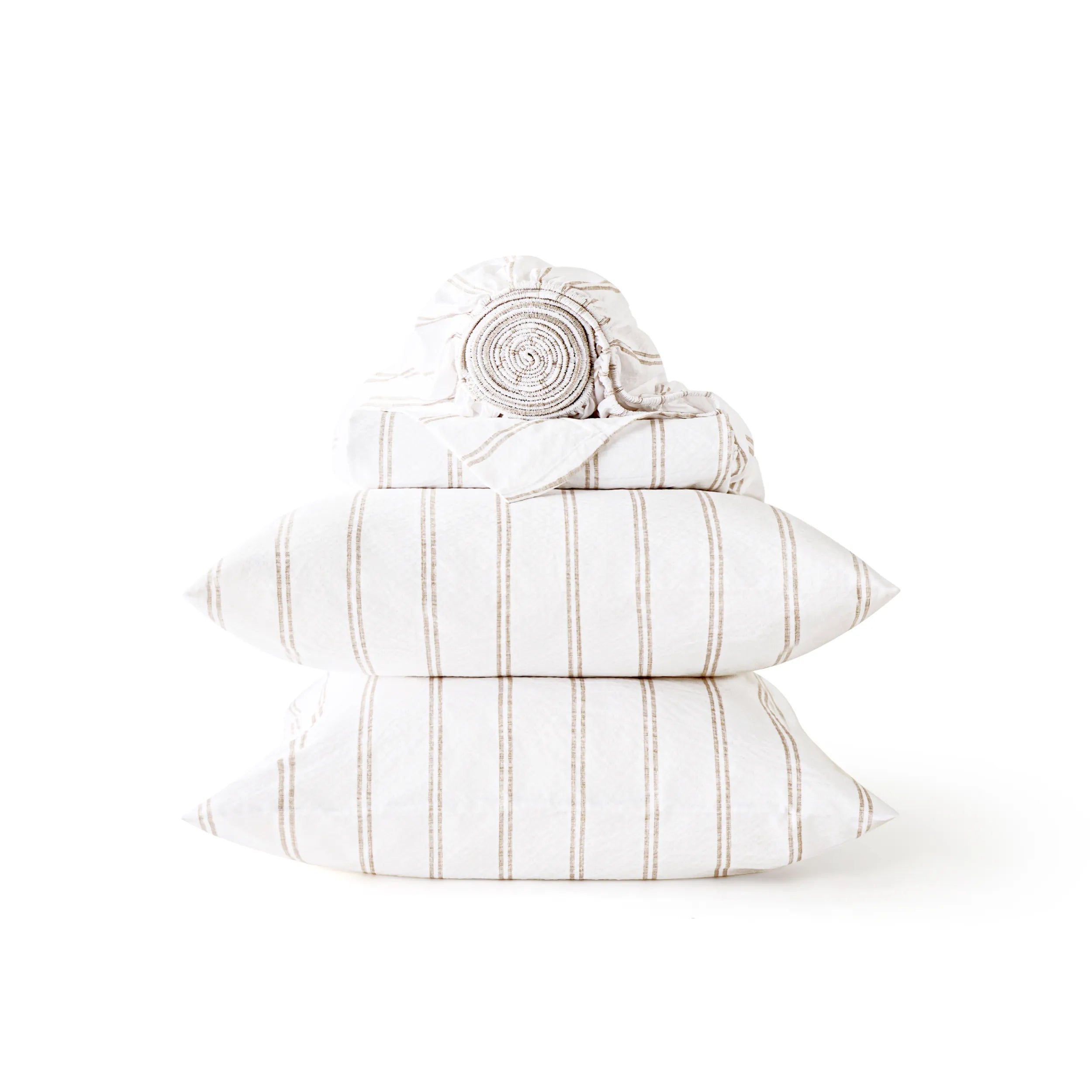 Cotton-Like Striped Sheet Sets