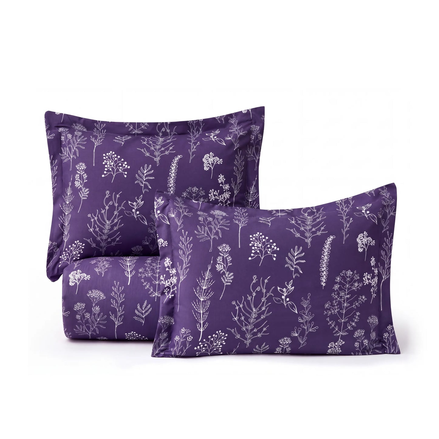 Reversible Floral Print Comforter Set