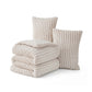 Striped Flannel Comforter Set