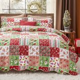 Bedsure Christmas Gingerbread Man Quilt Set