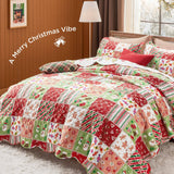 Bedsure Christmas Gingerbread Man Quilt Set