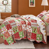 Bedsure Christmas Gingerbread Man Quilt Set