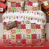 Bedsure Christmas Gingerbread Man Quilt Set