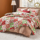 Bedsure Christmas Gingerbread Man Quilt Set