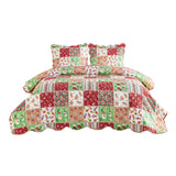 Bedsure Christmas Gingerbread Man Quilt Set