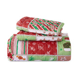 Bedsure Christmas Gingerbread Man Quilt Set