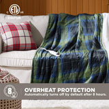 Bedsure Electric Heated Plaid Throw Blanket