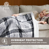 Bedsure Electric Heated Plaid Throw Blanket