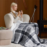 Bedsure Electric Heated Plaid Throw Blanket