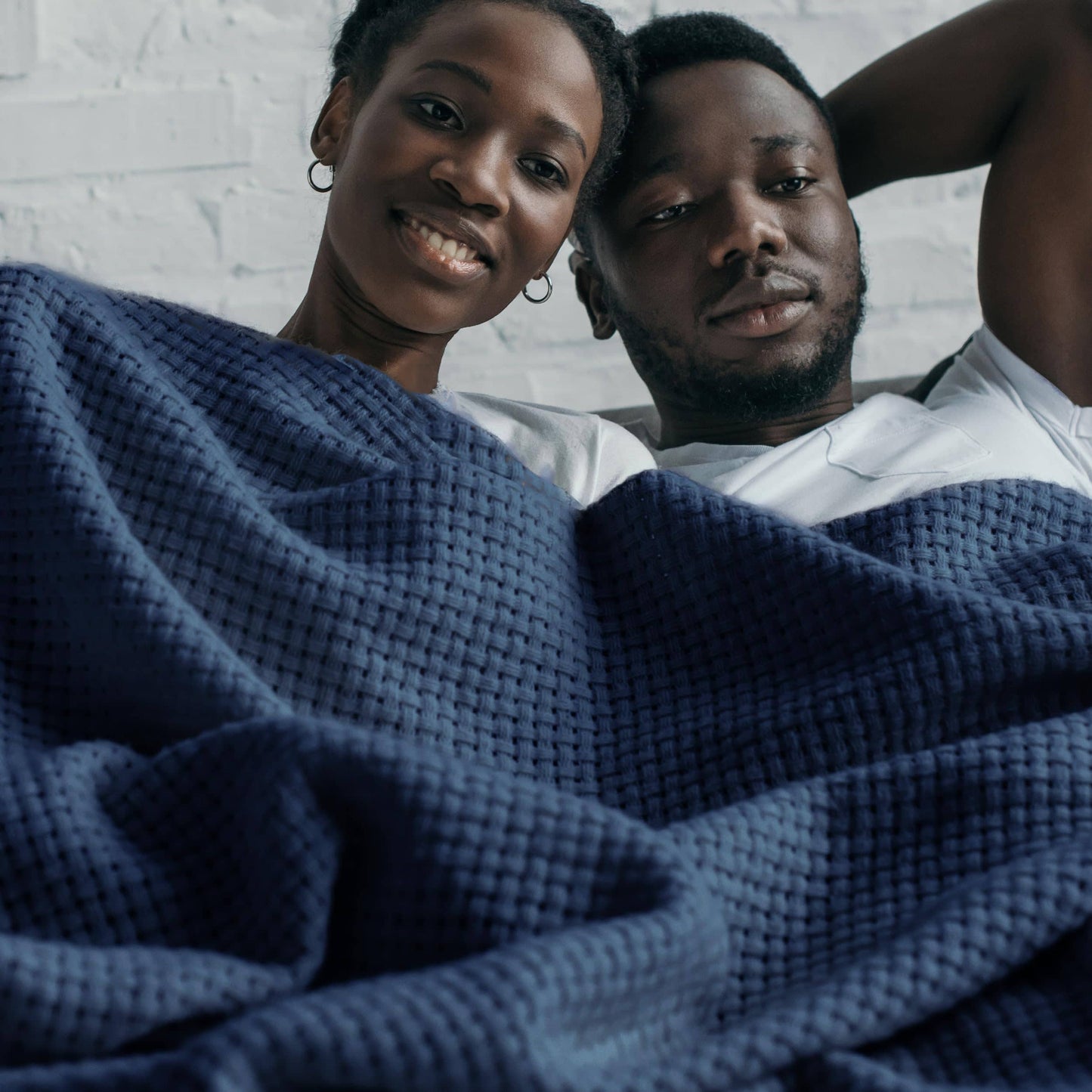 Airy Basket Weave Blanket