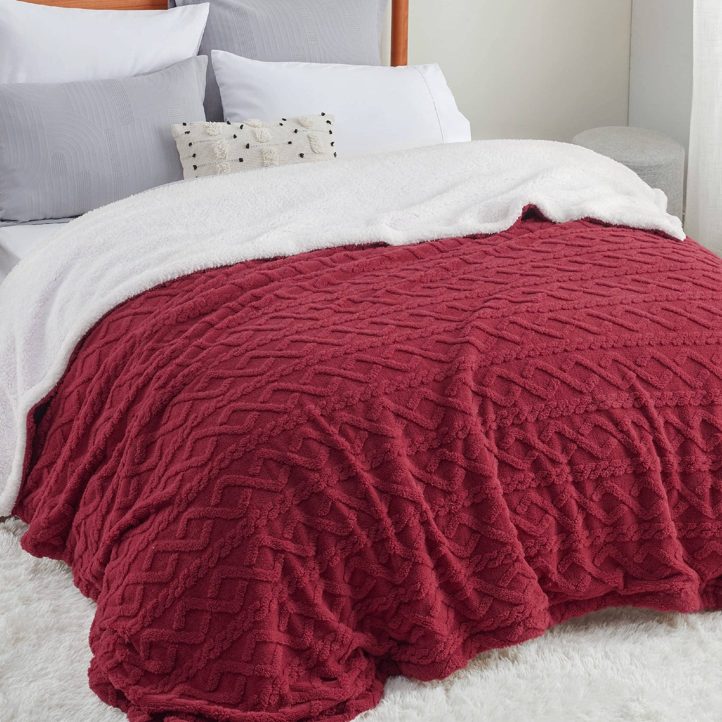 Sherpa Throw Blanket For Couch