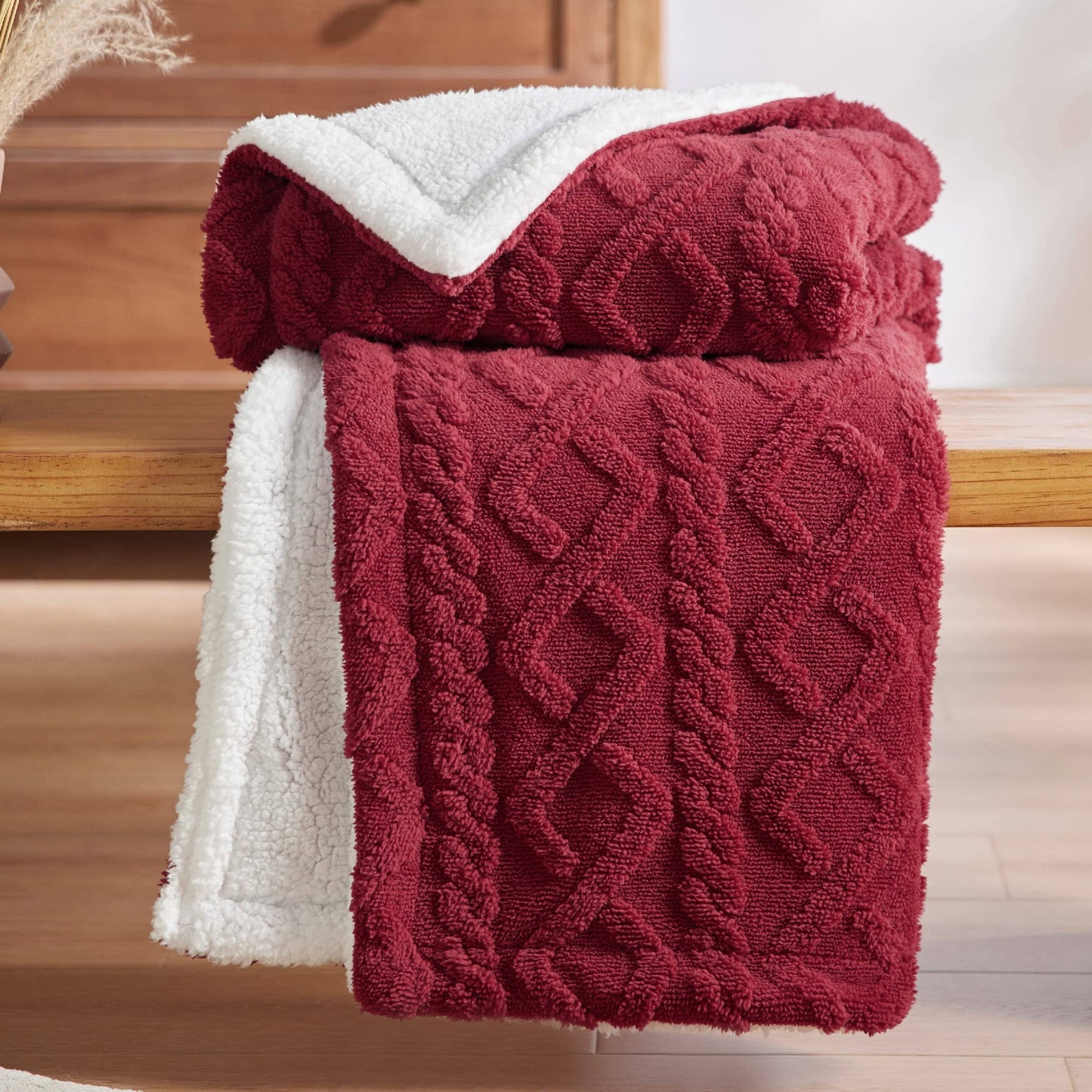 Sherpa Throw Blanket For Couch