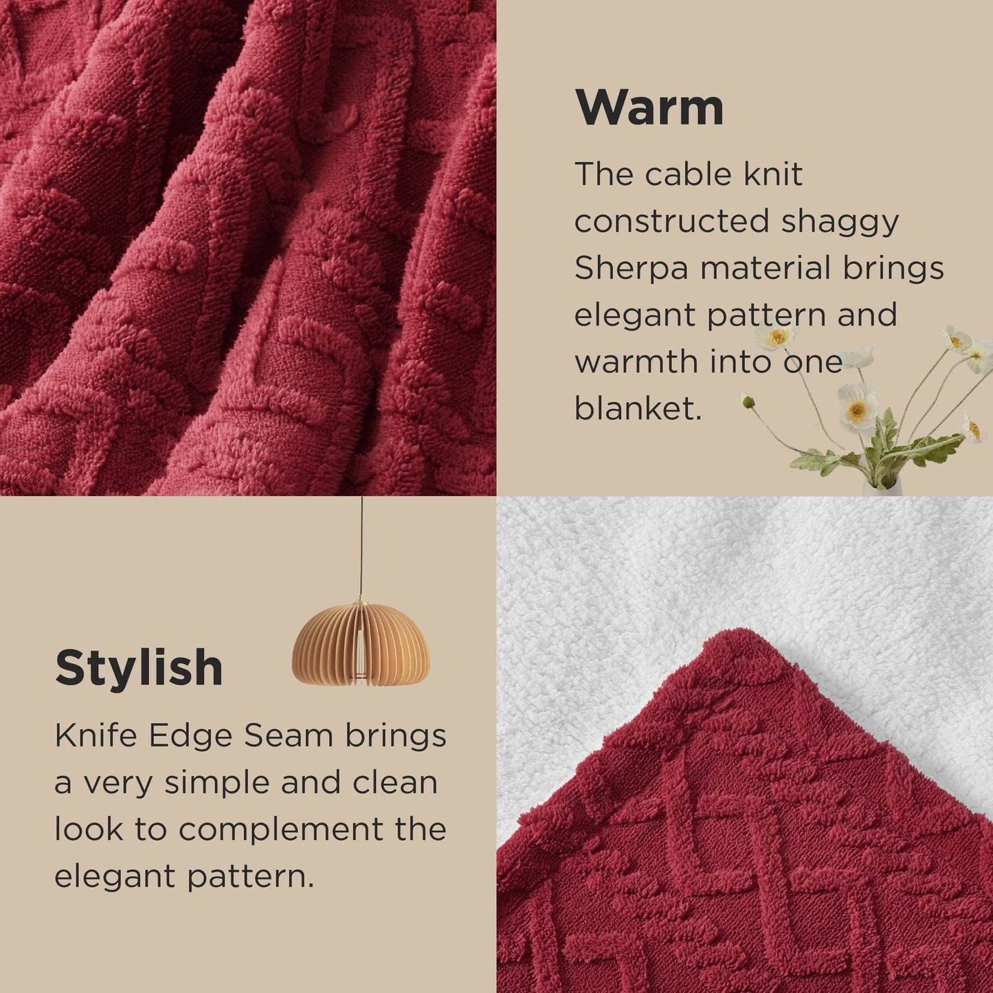 Sherpa Throw Blanket For Couch