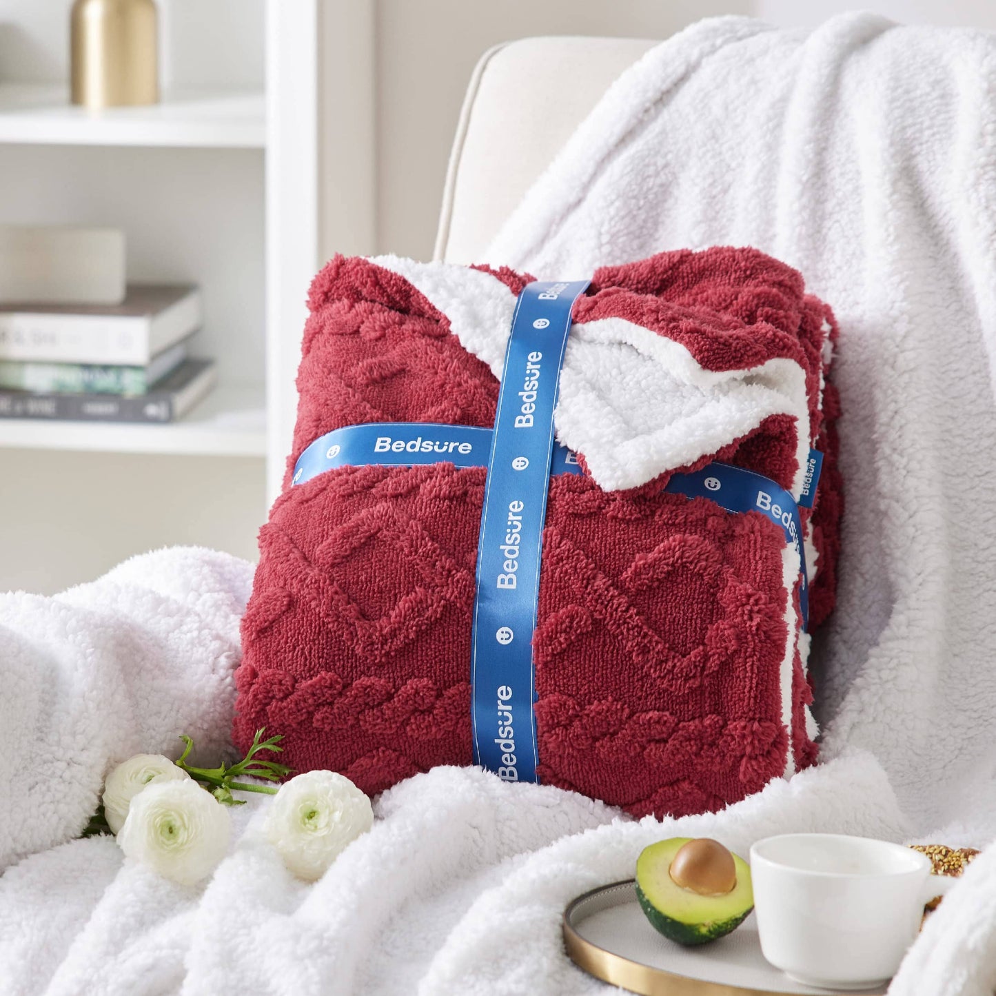 Sherpa Throw Blanket For Couch