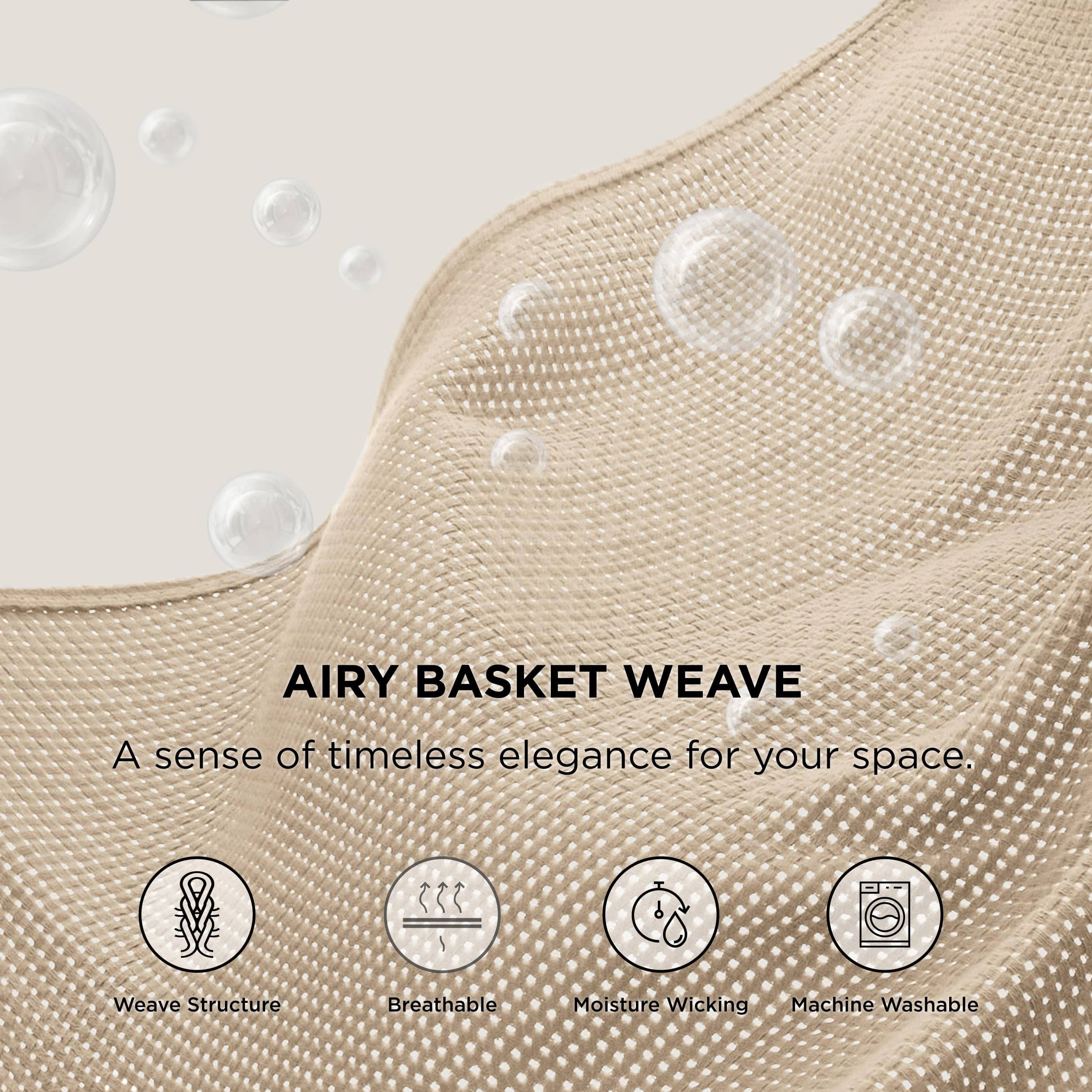 Airy Basket Weave Blanket