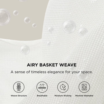 Airy Basket Weave Blanket