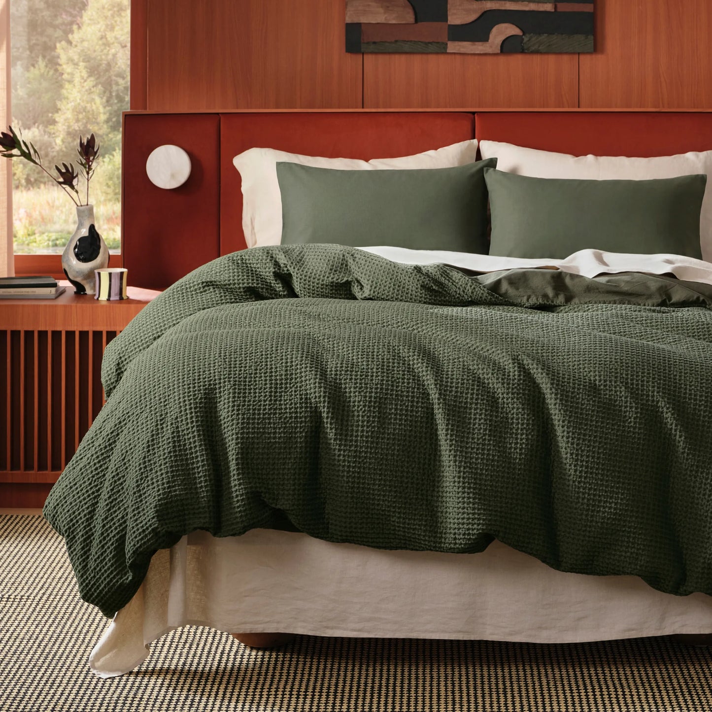 PureWoven™ Cotton Waffle Weave Duvet Cover