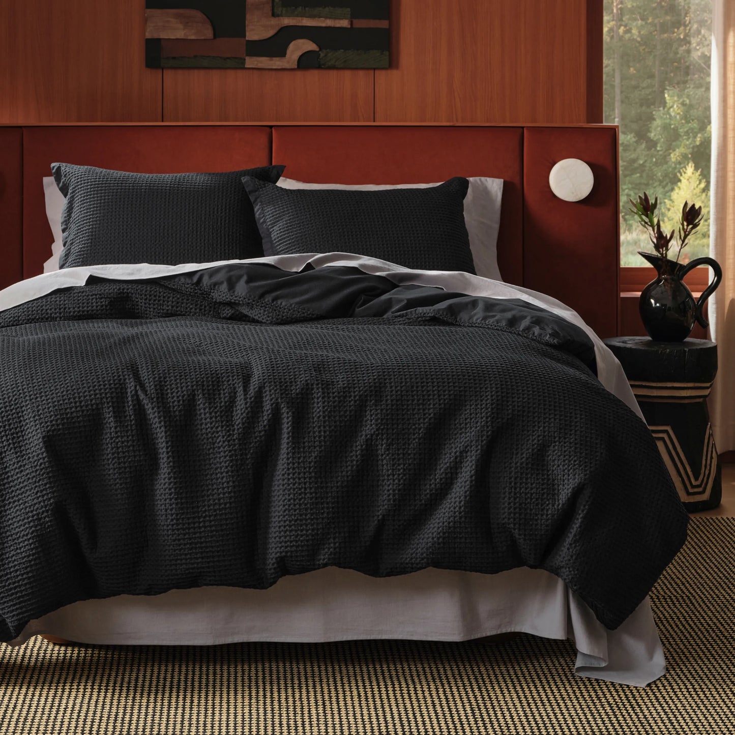 PureWoven™ Cotton Waffle Weave Duvet Cover Set